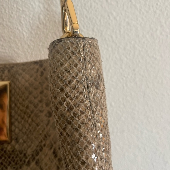 Michael Kors large snakeskin Berkeley clutch - Picture 3 of 9